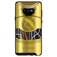 DistinctInk™ OtterBox Symmetry Series Case for Apple iPhone / Samsung Galaxy / Google Pixel - C3PO-inspired gold with wires