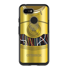 DistinctInk™ OtterBox Symmetry Series Case for Apple iPhone / Samsung Galaxy / Google Pixel - C3PO-inspired gold with wires