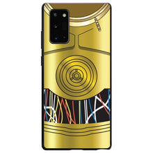 DistinctInk® Hard Plastic Snap-On Case for Apple iPhone or Samsung Galaxy - C3PO-inspired gold with wires