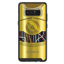 DistinctInk™ OtterBox Symmetry Series Case for Apple iPhone / Samsung Galaxy / Google Pixel - C3PO-inspired gold with wires