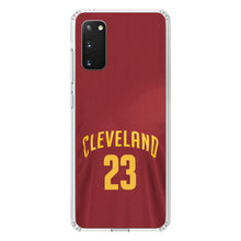 DistinctInk® Clear Shockproof Hybrid Case for Apple iPhone / Samsung Galaxy / Google Pixel - Cleveland 23 Jersey