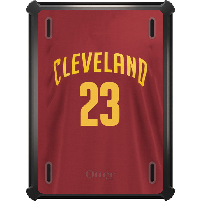 DistinctInk™ OtterBox Defender Series Case for Apple iPad / iPad Pro / iPad Air / iPad Mini - Cleveland 23 Jersey