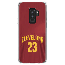 DistinctInk® Clear Shockproof Hybrid Case for Apple iPhone / Samsung Galaxy / Google Pixel - Cleveland 23 Jersey