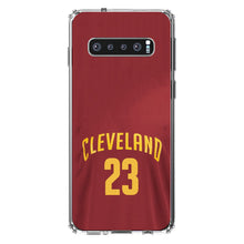DistinctInk® Clear Shockproof Hybrid Case for Apple iPhone / Samsung Galaxy / Google Pixel - Cleveland 23 Jersey