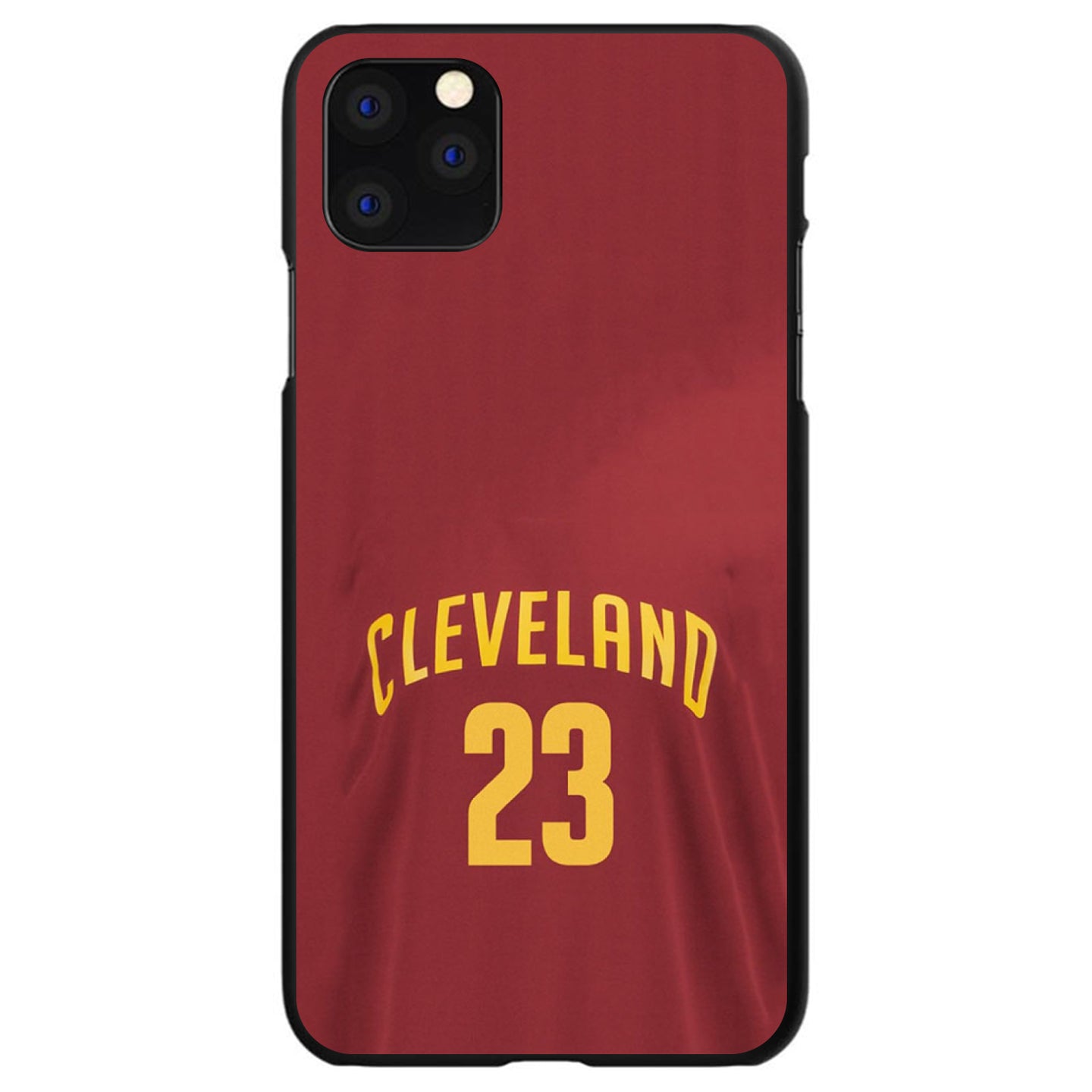 DistinctInk® Hard Plastic Snap-On Case for Apple iPhone or Samsung Galaxy - Cleveland 23 Jersey
