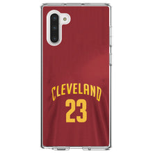 DistinctInk® Clear Shockproof Hybrid Case for Apple iPhone / Samsung Galaxy / Google Pixel - Cleveland 23 Jersey