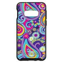 DistinctInk™ OtterBox Symmetry Series Case for Apple iPhone / Samsung Galaxy / Google Pixel - Hot Blue Yellow Pink Paisley