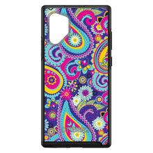 DistinctInk™ OtterBox Symmetry Series Case for Apple iPhone / Samsung Galaxy / Google Pixel - Hot Blue Yellow Pink Paisley