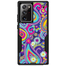 DistinctInk™ OtterBox Commuter Series Case for Apple iPhone or Samsung Galaxy - Hot Blue Yellow Pink Paisley