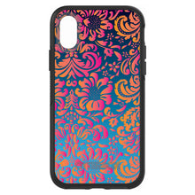 DistinctInk™ OtterBox Symmetry Series Case for Apple iPhone / Samsung Galaxy / Google Pixel - Pink Orange Blue Flower Floral