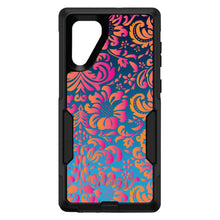 DistinctInk™ OtterBox Commuter Series Case for Apple iPhone or Samsung Galaxy - Pink Orange Blue Flower Floral