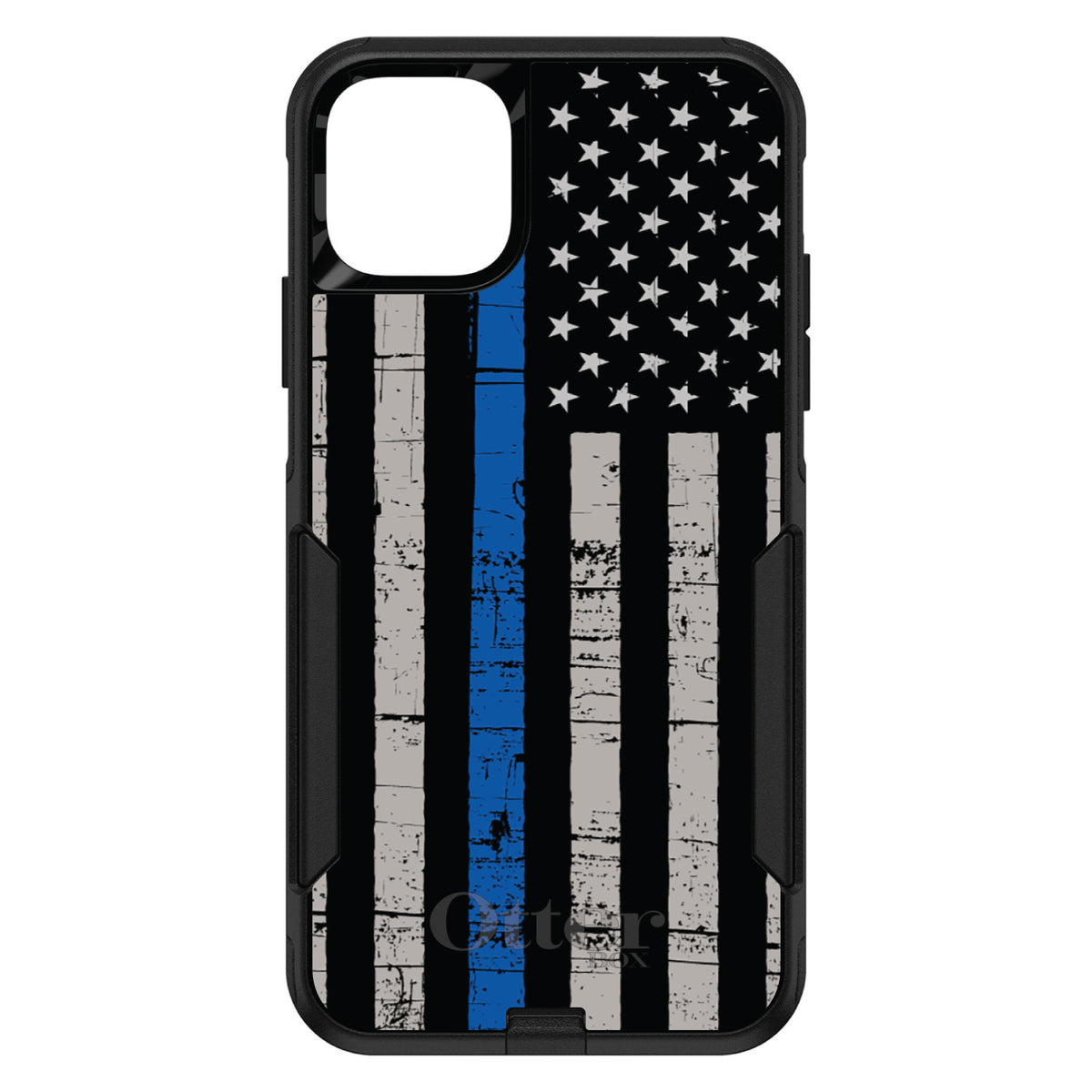 Weathered Thin Blue Line OtterBox Commuter Case for iPhone & Galaxy, view 2