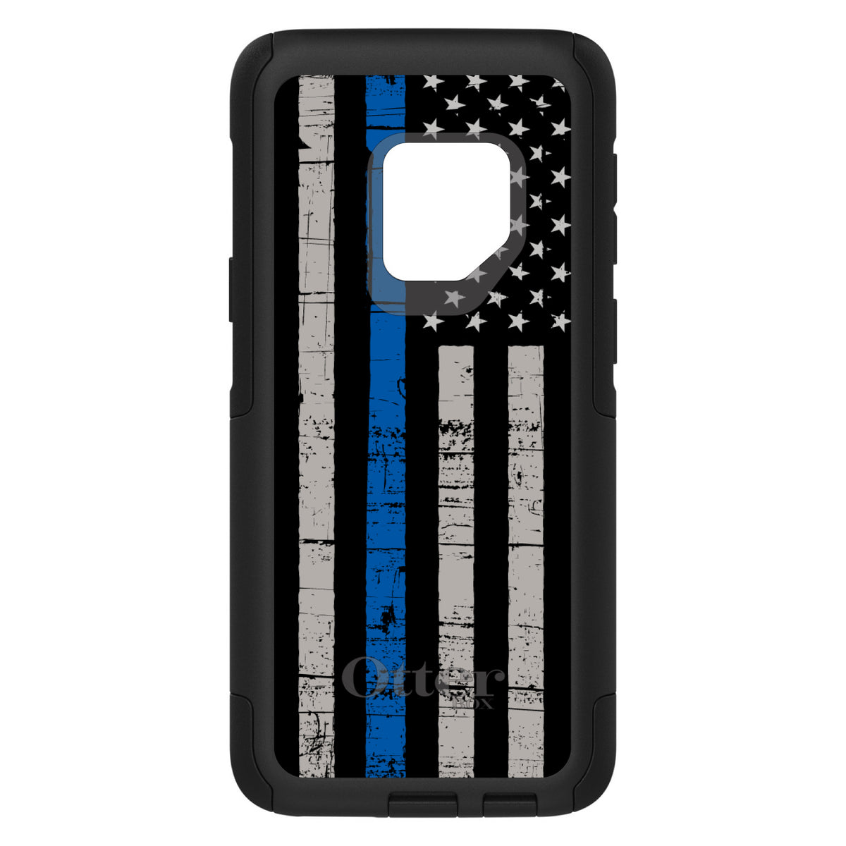 Weathered Thin Blue Line OtterBox Commuter Case for iPhone & Galaxy, view 9