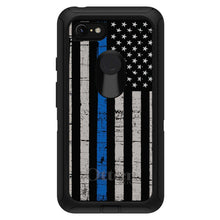 DistinctInk™ OtterBox Defender Series Case for Apple iPhone / Samsung Galaxy / Google Pixel - Weathered Thin Blue Line