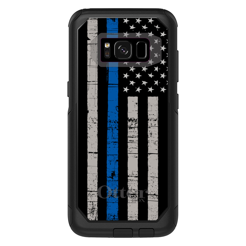 Weathered Thin Blue Line OtterBox Commuter Case for iPhone & Galaxy, view 10