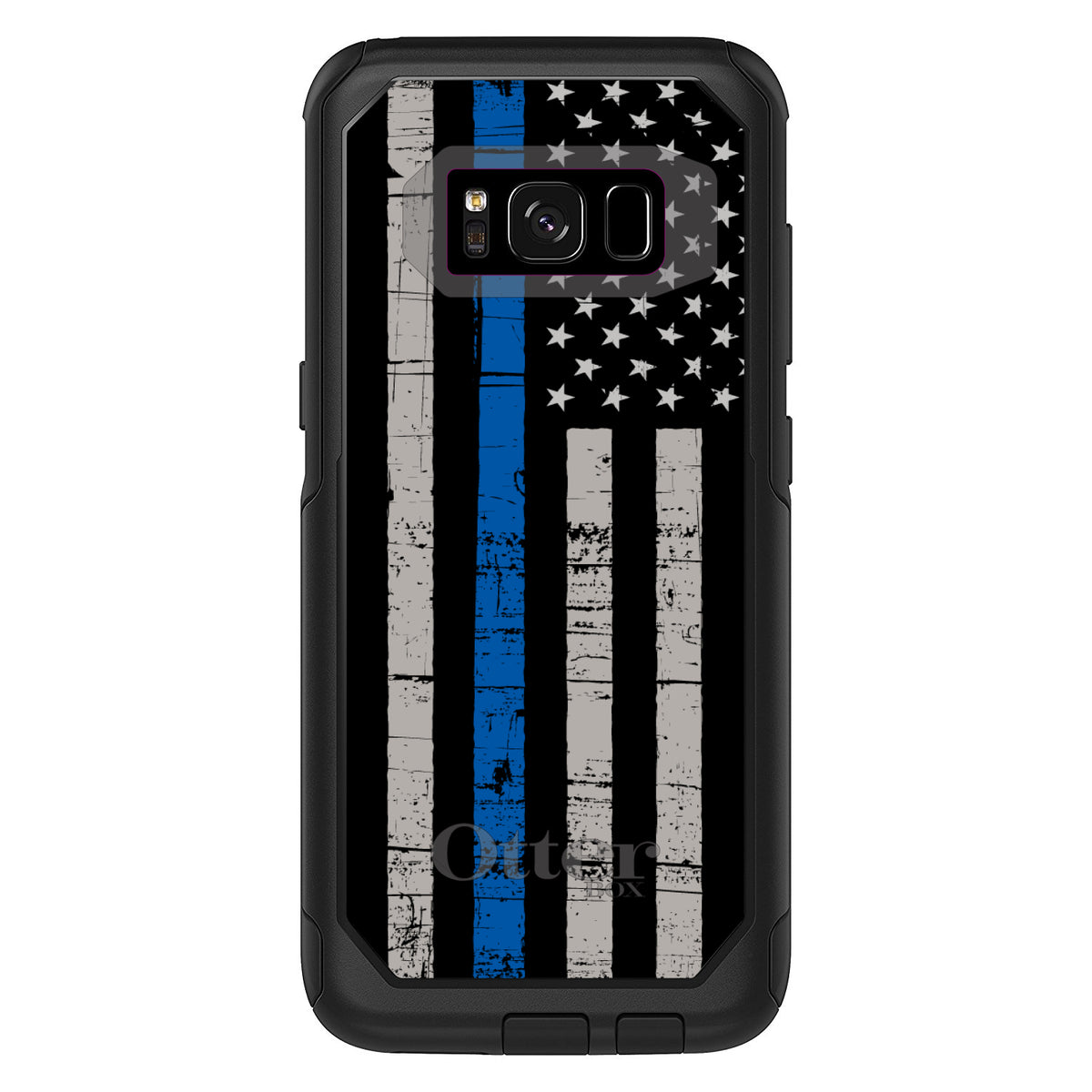 Weathered Thin Blue Line OtterBox Commuter Case for iPhone & Galaxy, view 10