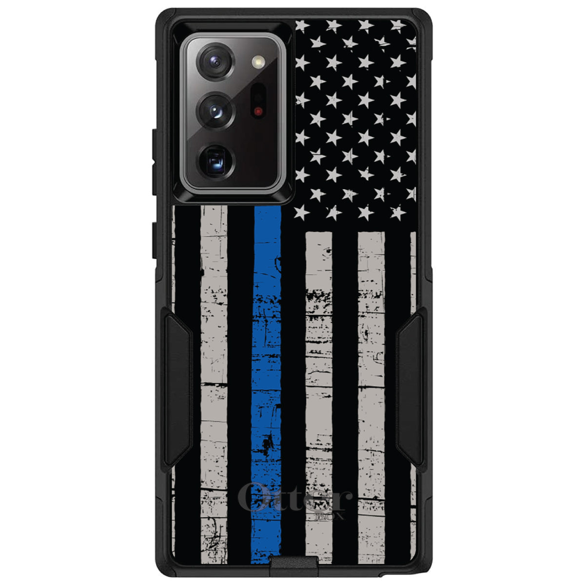 Weathered Thin Blue Line OtterBox Commuter Case for iPhone & Galaxy, view 12