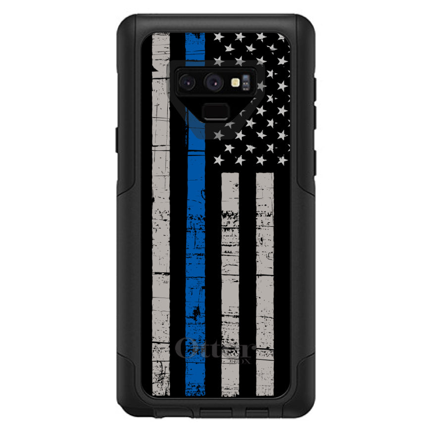 Weathered Thin Blue Line OtterBox Commuter Case for iPhone & Galaxy, view 15