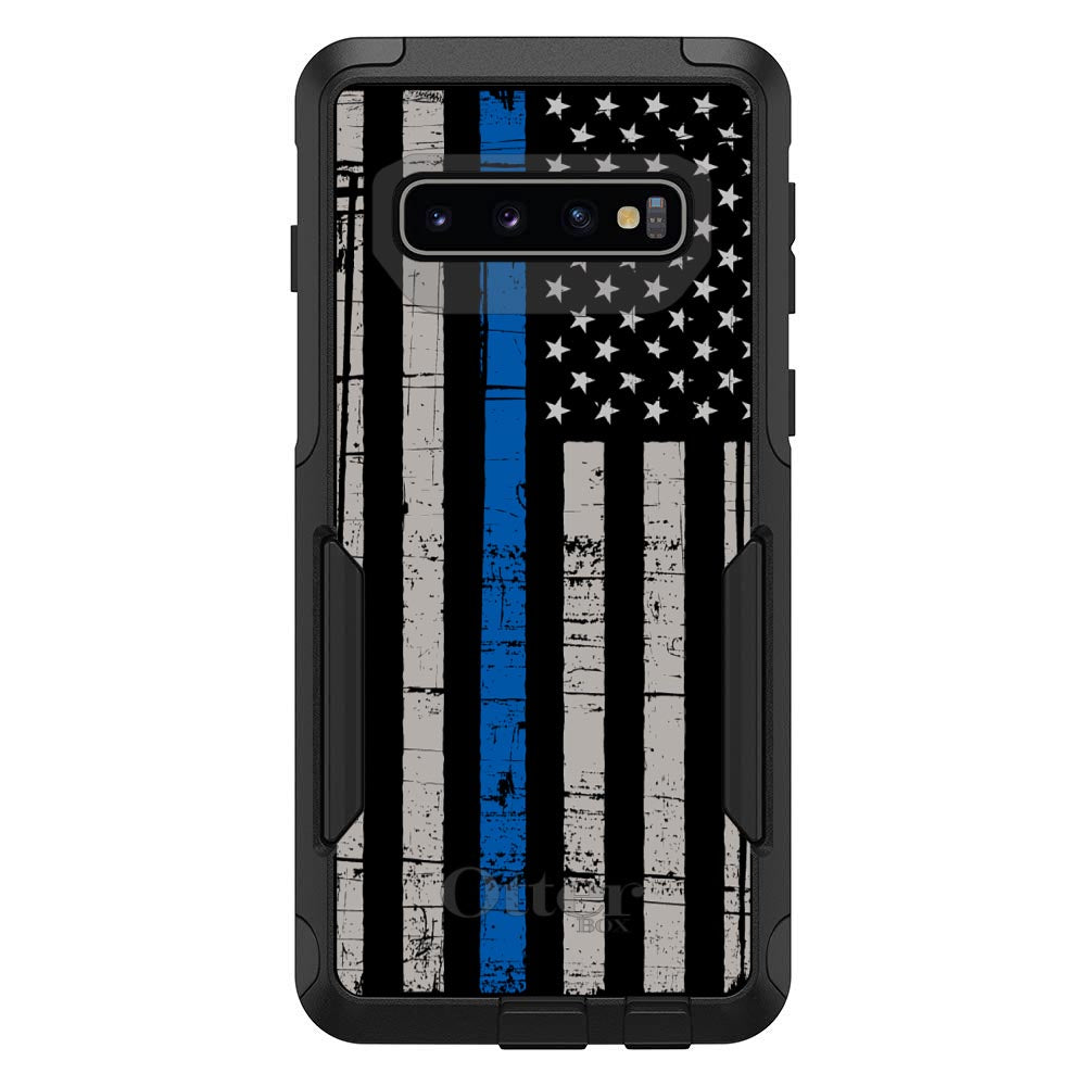 Weathered Thin Blue Line OtterBox Commuter Case for iPhone & Galaxy, view 7