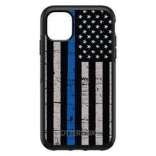 DistinctInk™ OtterBox Symmetry Series Case for Apple iPhone / Samsung Galaxy / Google Pixel - Weathered Thin Blue Line