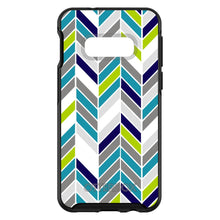 DistinctInk™ OtterBox Symmetry Series Case for Apple iPhone / Samsung Galaxy / Google Pixel - Teal Navy Grey Herringbone