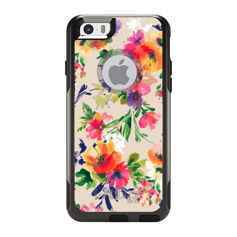 Pink Purple Floral Flowers OtterBox Commuter Case for iPhone & Galaxy, view 4