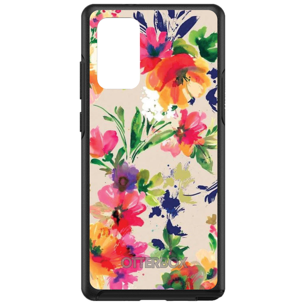 Pink Purple Floral Flowers OtterBox Symmetry Case for iPhone & Galaxy, view 10