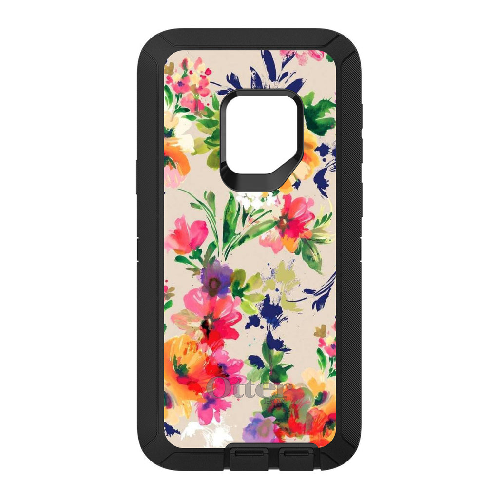 Pink Purple Floral Flowers OtterBox Defender Case for iPhone & Galaxy, view 11