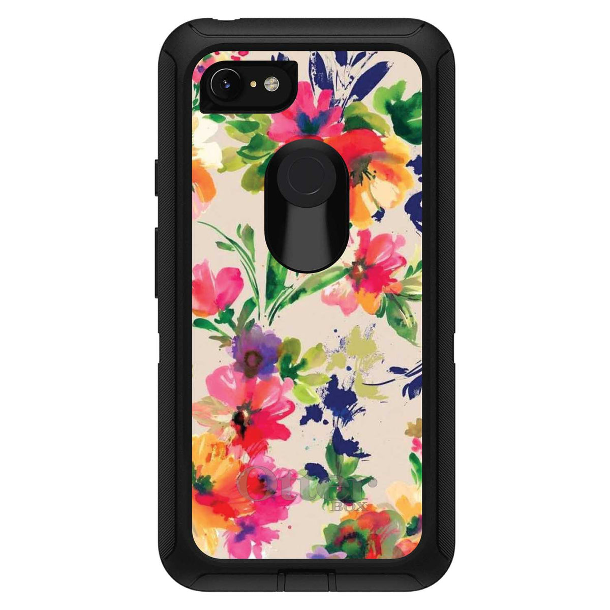 Pink Purple Floral Flowers OtterBox Defender Case for iPhone & Galaxy, view 18