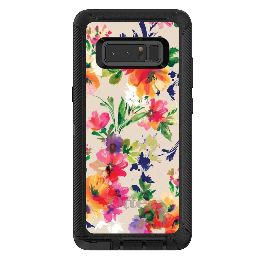 Pink Purple Floral Flowers OtterBox Defender Case for iPhone & Galaxy, view 17