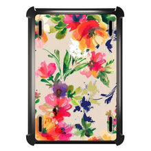 DistinctInk™ OtterBox Defender Series Case for Apple iPad / iPad Pro / iPad Air / iPad Mini - Pink Purple Floral Flowers