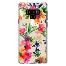 DistinctInk® Clear Shockproof Hybrid Case for Apple iPhone / Samsung Galaxy / Google Pixel - Pink Purple Floral Flowers