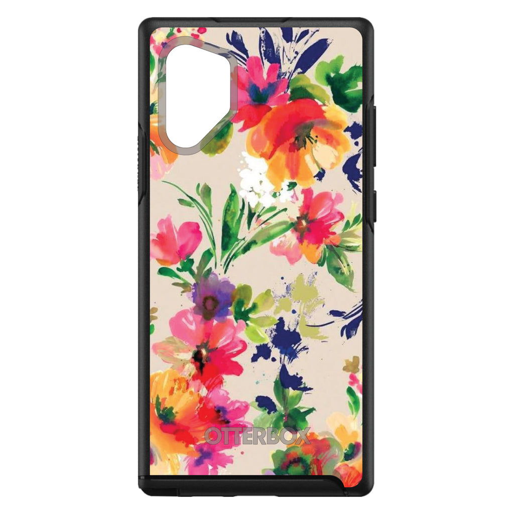 Pink Purple Floral Flowers OtterBox Symmetry Case for iPhone & Galaxy, view 12