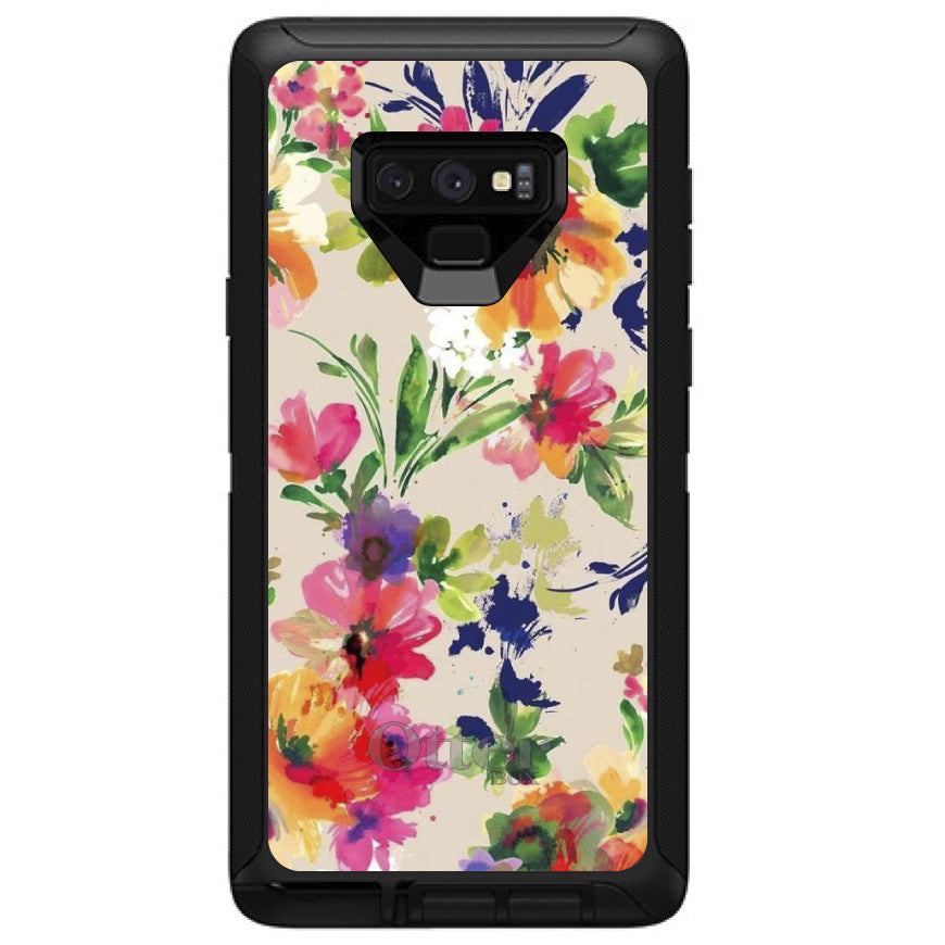 Pink Purple Floral Flowers OtterBox Defender Case for iPhone & Galaxy, view 16