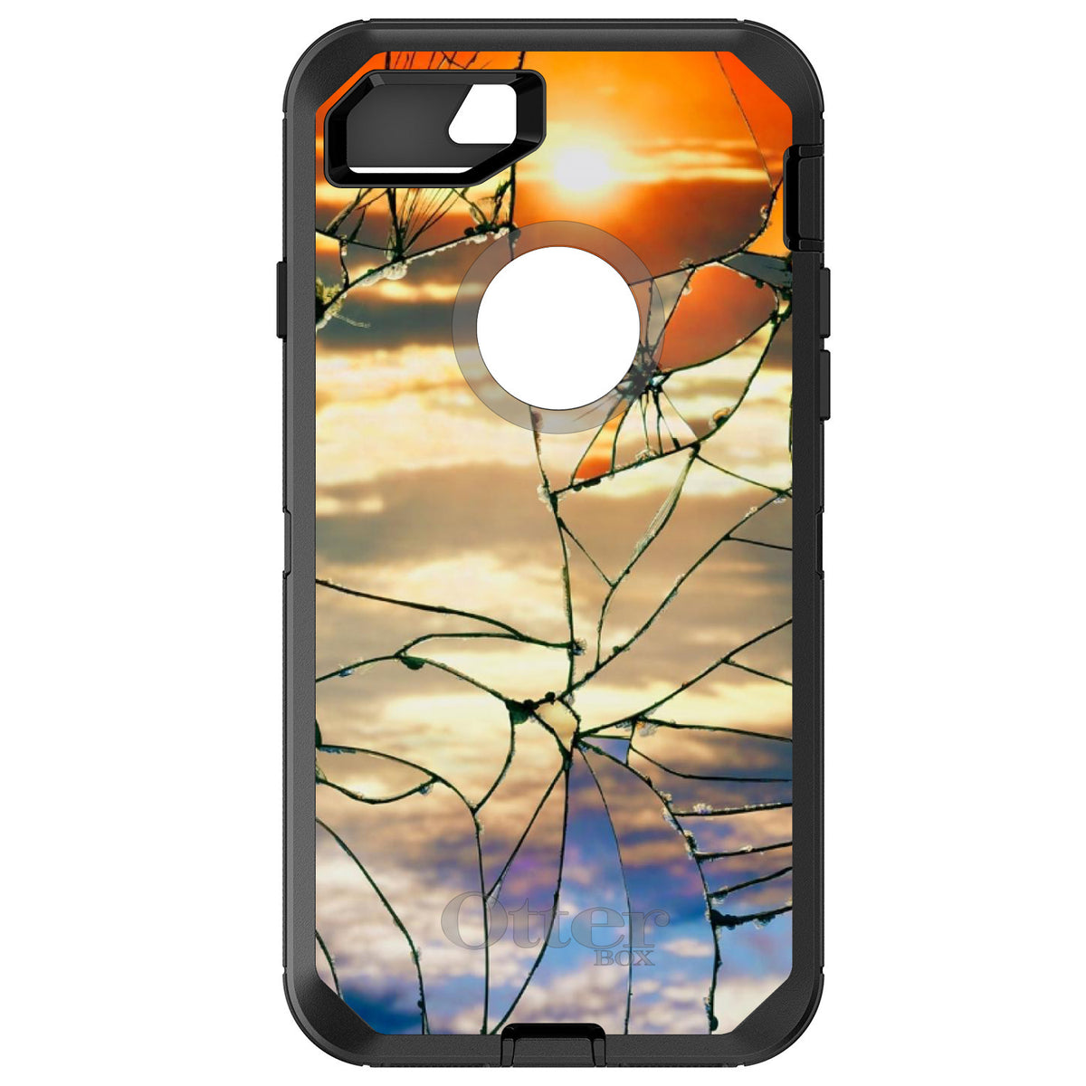Shattered Glass Sunrise OtterBox Defender Case for iPhone & Galaxy