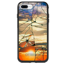 DistinctInk™ OtterBox Symmetry Series Case for Apple iPhone / Samsung Galaxy / Google Pixel - Shattered Glass Sunrise