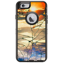 DistinctInk™ OtterBox Defender Series Case for Apple iPhone / Samsung Galaxy / Google Pixel - Shattered Glass Sunrise