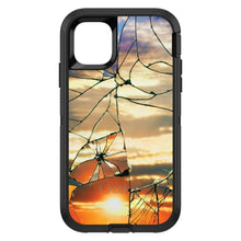 DistinctInk™ OtterBox Defender Series Case for Apple iPhone / Samsung Galaxy / Google Pixel - Shattered Glass Sunrise