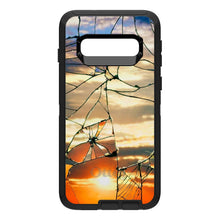 DistinctInk™ OtterBox Defender Series Case for Apple iPhone / Samsung Galaxy / Google Pixel - Shattered Glass Sunrise