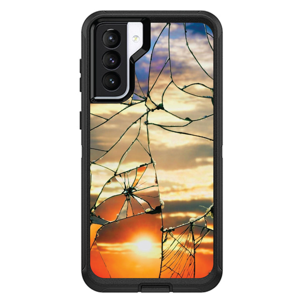 Shattered Glass Sunrise OtterBox Defender Case for iPhone & Galaxy, view 6