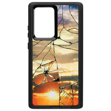 DistinctInk™ OtterBox Defender Series Case for Apple iPhone / Samsung Galaxy / Google Pixel - Shattered Glass Sunrise