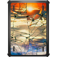 DistinctInk™ OtterBox Defender Series Case for Apple iPad / iPad Pro / iPad Air / iPad Mini - Shattered Glass Sunrise
