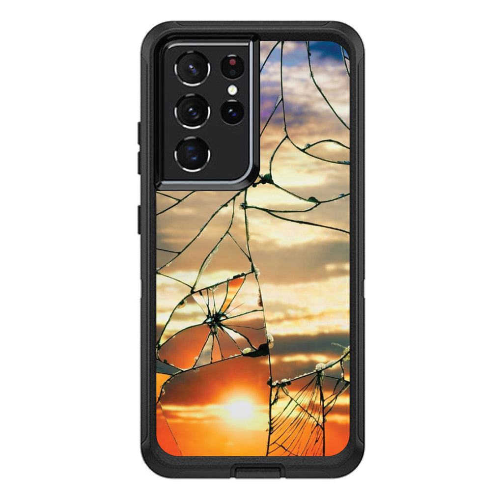 Shattered Glass Sunrise OtterBox Defender Case for iPhone & Galaxy, view 7