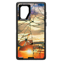 DistinctInk™ OtterBox Defender Series Case for Apple iPhone / Samsung Galaxy / Google Pixel - Shattered Glass Sunrise