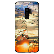 DistinctInk® Hard Plastic Snap-On Case for Apple iPhone or Samsung Galaxy - Shattered Glass Sunrise