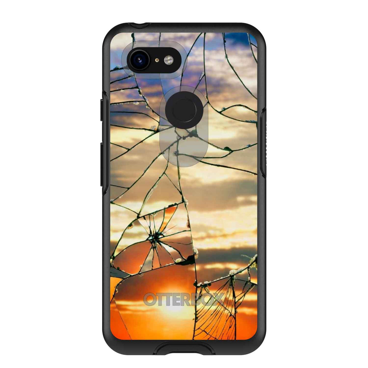 Shattered Glass Sunrise OtterBox Symmetry Case for iPhone & Galaxy, view 15