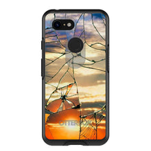 DistinctInk™ OtterBox Symmetry Series Case for Apple iPhone / Samsung Galaxy / Google Pixel - Shattered Glass Sunrise