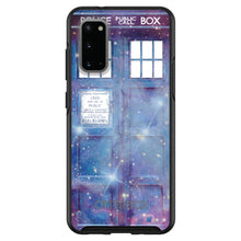 DistinctInk™ OtterBox Symmetry Series Case for Apple iPhone / Samsung Galaxy / Google Pixel - Fading TARDIS Outer Space Stars
