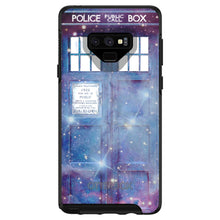 DistinctInk™ OtterBox Symmetry Series Case for Apple iPhone / Samsung Galaxy / Google Pixel - Fading TARDIS Outer Space Stars