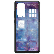 DistinctInk™ OtterBox Symmetry Series Case for Apple iPhone / Samsung Galaxy / Google Pixel - Fading TARDIS Outer Space Stars